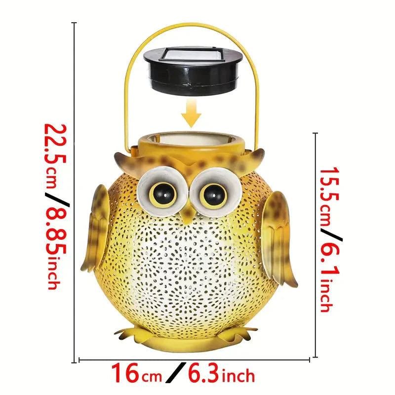 Solar Garden Hanging Light Owl Pattern __stock:200 Outdoor Lighting refund_fee:1200 Warranty