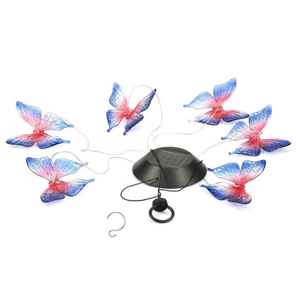 Solar LED Butterfly Wind Chimes __stock:150 refund_fee:800 String & Fairy Lights Warranty