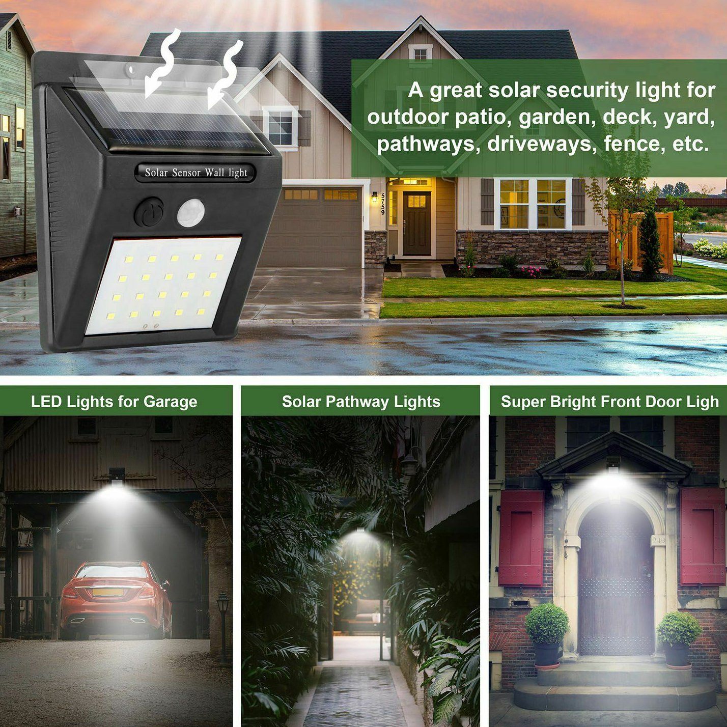 Solar Light 20 LEDs Outdoor PIR __stock:450 Outdoor Lighting refund_fee:800 Warranty