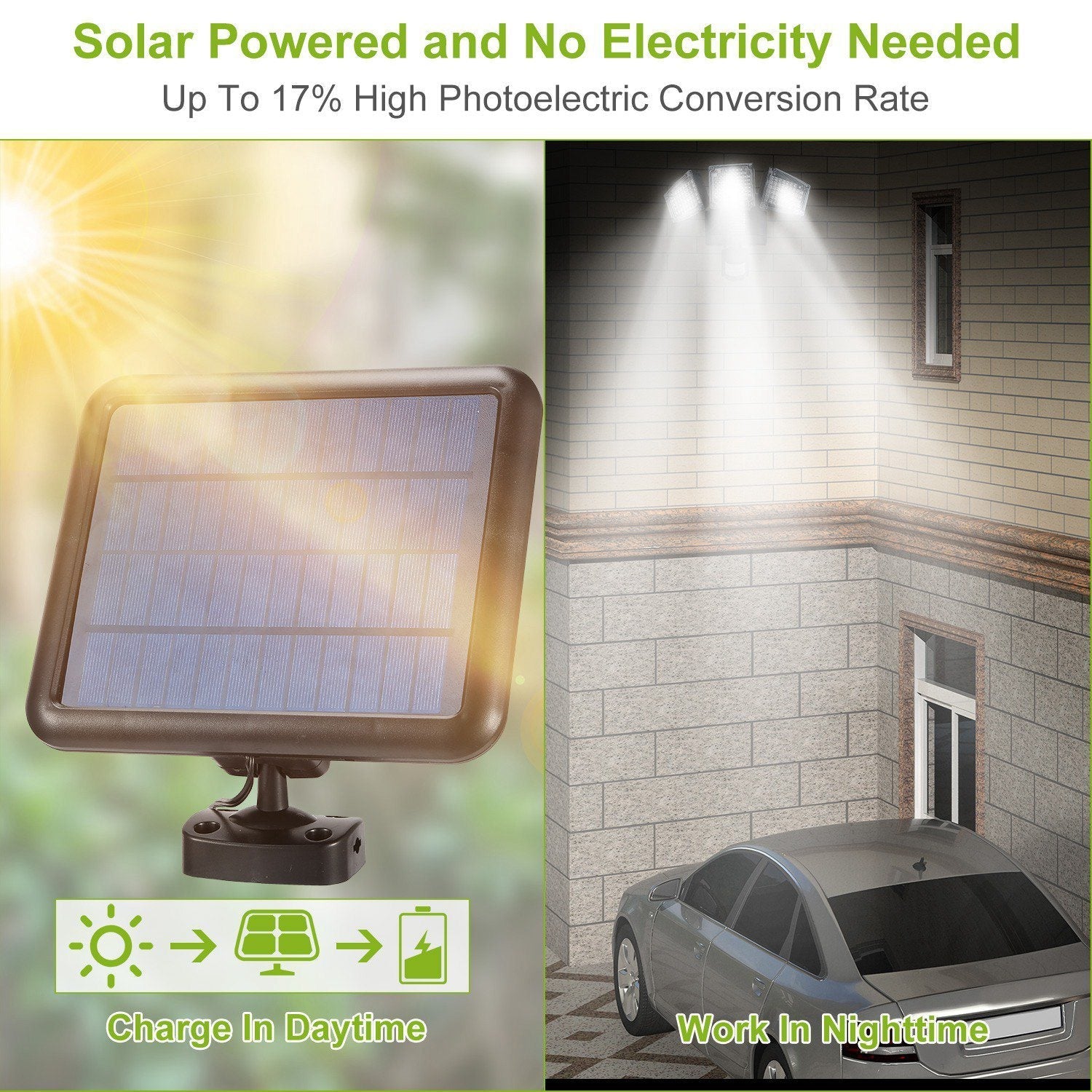 Solar Lights Outdoor 188 LEDs Low stock Outdoor Lighting refund_fee:2200 Warranty