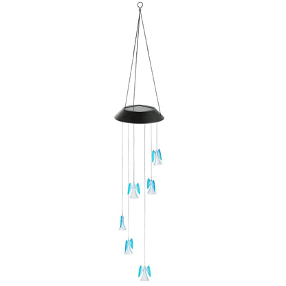 Solar Powered Angel Lights Wind Chimes LED Color Changing Low stock refund_fee:1200 String & Fairy Lights Warranty