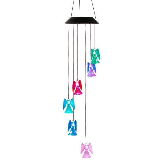 Solar Powered Angel Lights Wind Chimes LED Color Changing Low stock refund_fee:1200 String & Fairy Lights Warranty