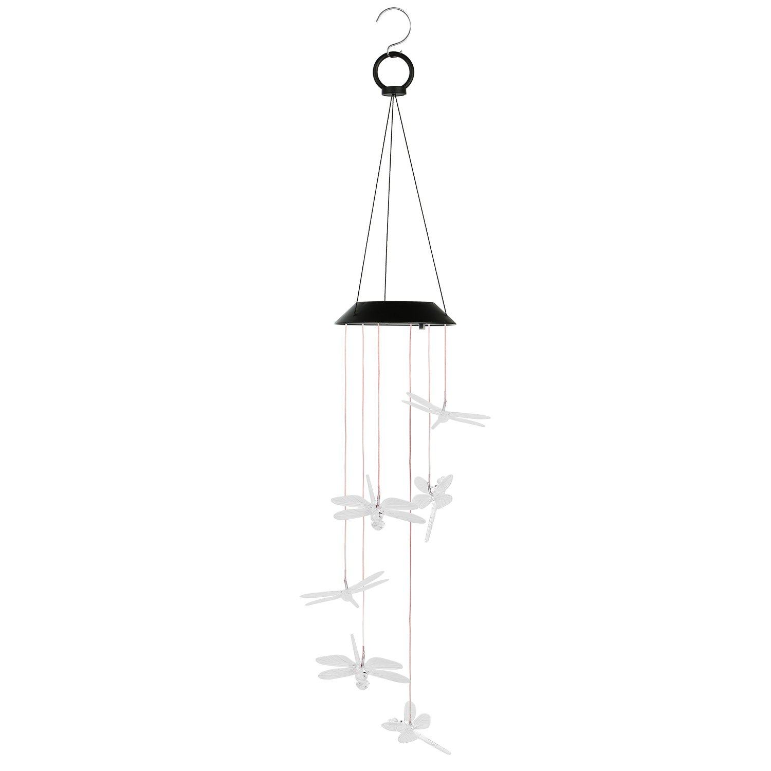 Solar Powered Dragonfly Lights Wind Chimes refund_fee:1200 String & Fairy Lights Warranty