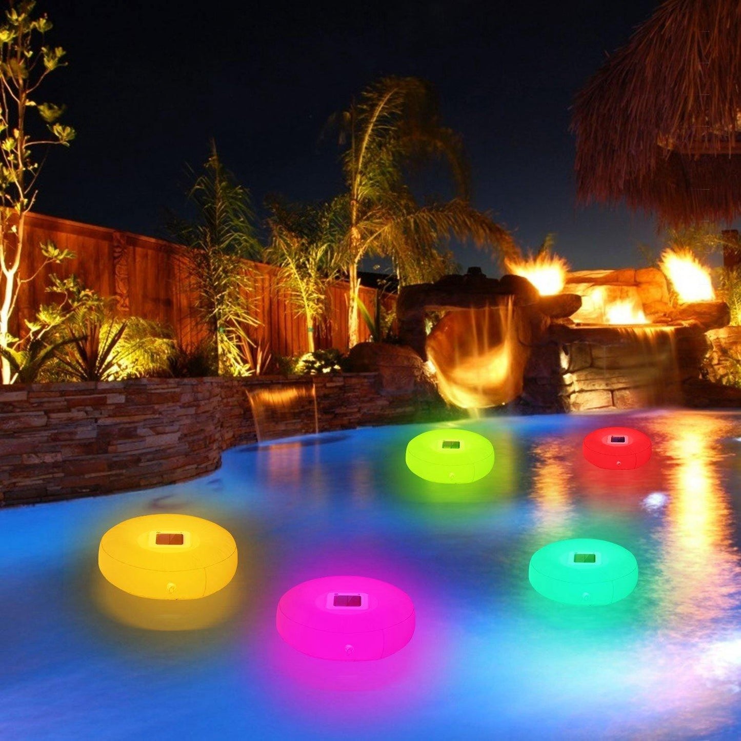 Solar Powered Floating Pool Lamps Light Sensor Low stock Outdoor Lighting refund_fee:1200 Warranty