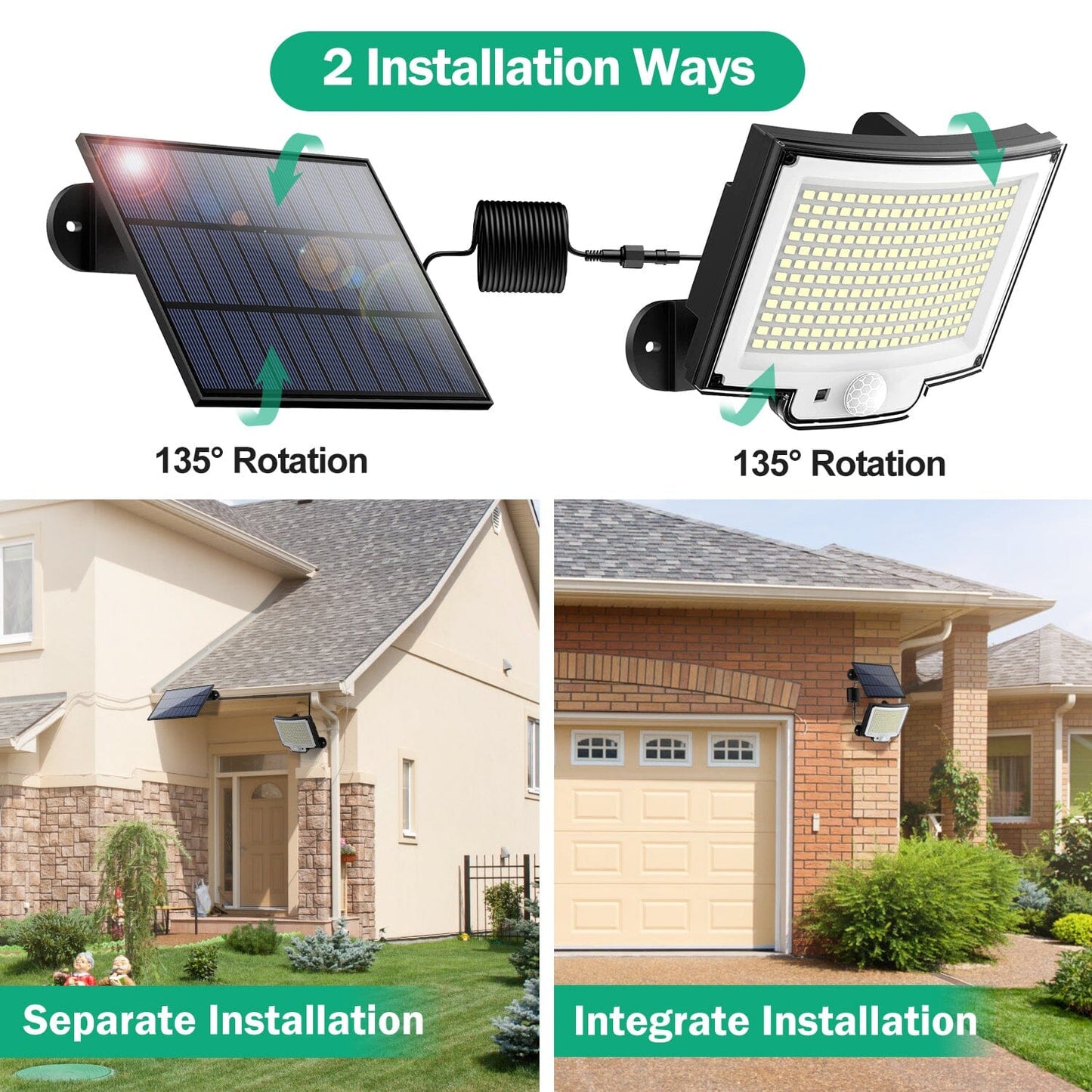 Solar Powered Flood Light Solar IP65 Waterproof Motion Sensor with Remote __stock:50 Low stock Outdoor Lighting refund_fee:1200 Warranty