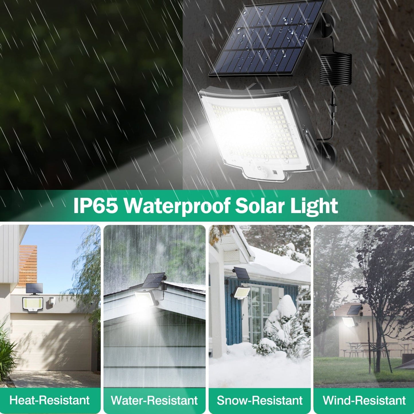 Solar Powered Flood Light Solar IP65 Waterproof Motion Sensor with Remote __stock:50 Low stock Outdoor Lighting refund_fee:1200 Warranty