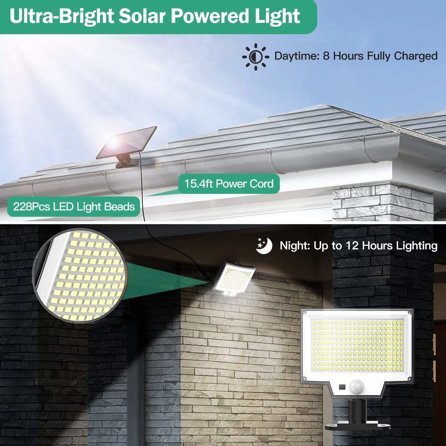 Solar Powered Flood Light Solar IP65 Waterproof Motion Sensor with Remote __stock:50 Low stock Outdoor Lighting refund_fee:1200 Warranty