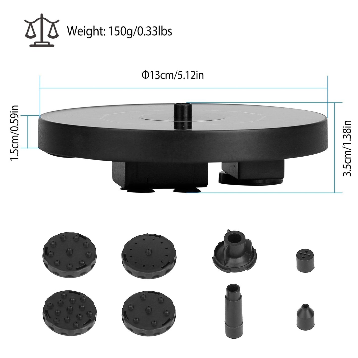 Solar Powered Fountain Pump Floating Bird Bath Pond __stock:50 Garden & Patio refund_fee:1200