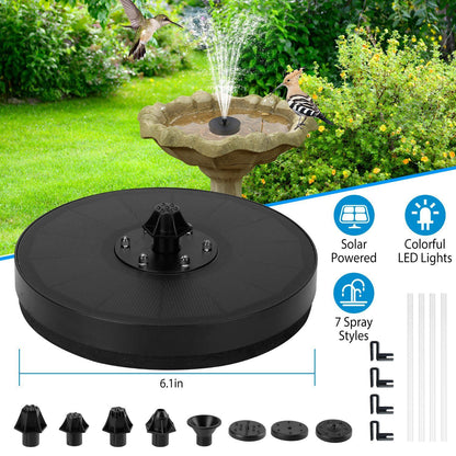 Solar Powered Fountain Pump Floating Bird Bath Pond Pump Garden & Patio refund_fee:1200 Warranty