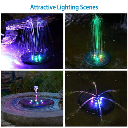 Solar Powered Fountain Pump with LED Lights Garden & Patio refund_fee:1200