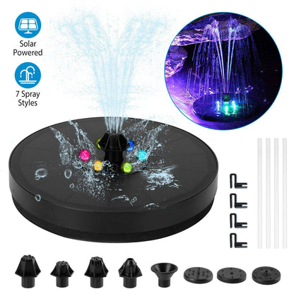 Solar Powered Fountain Pump with LED Lights Garden & Patio refund_fee:1200