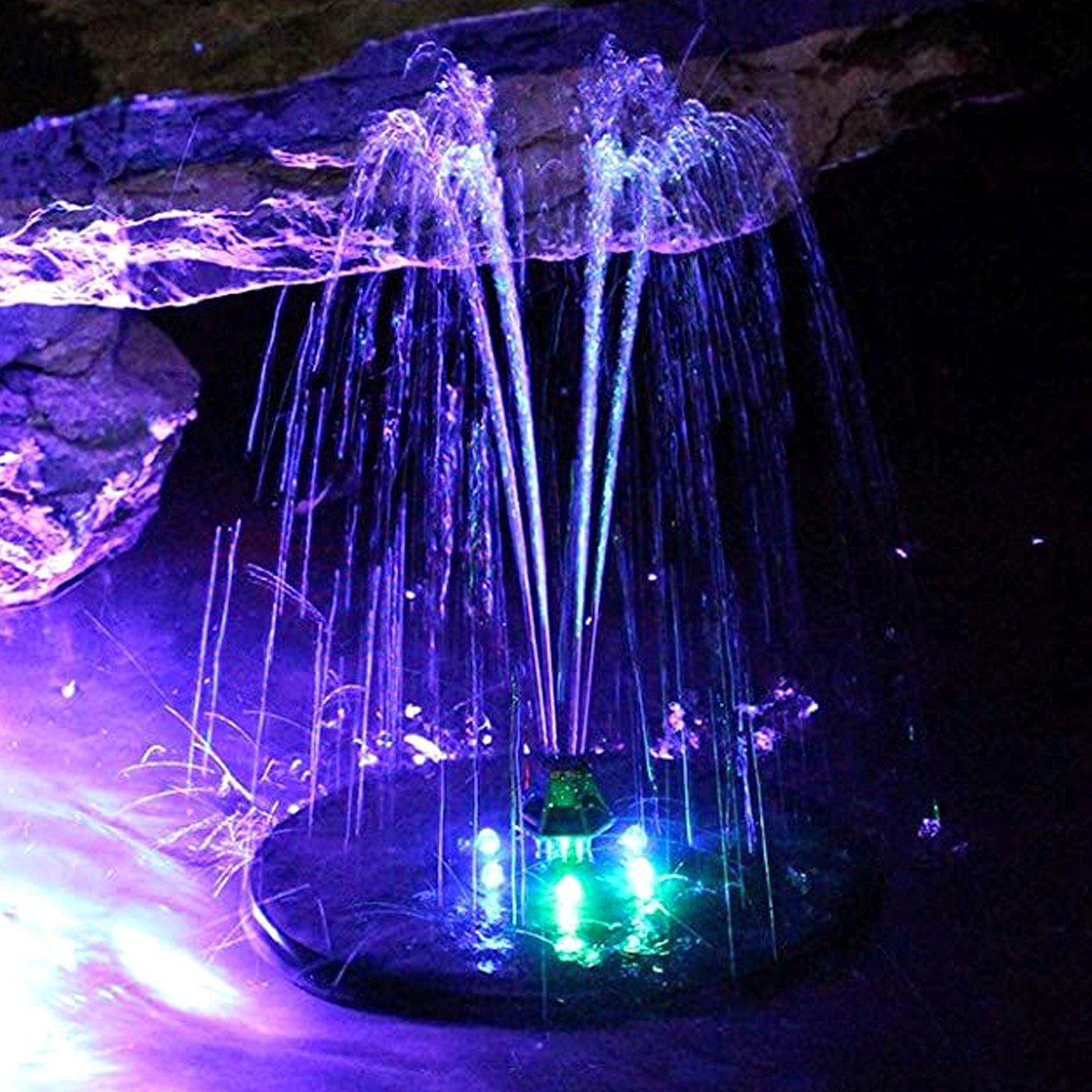 Solar Powered Fountain Pump with LED Lights Garden & Patio refund_fee:1200