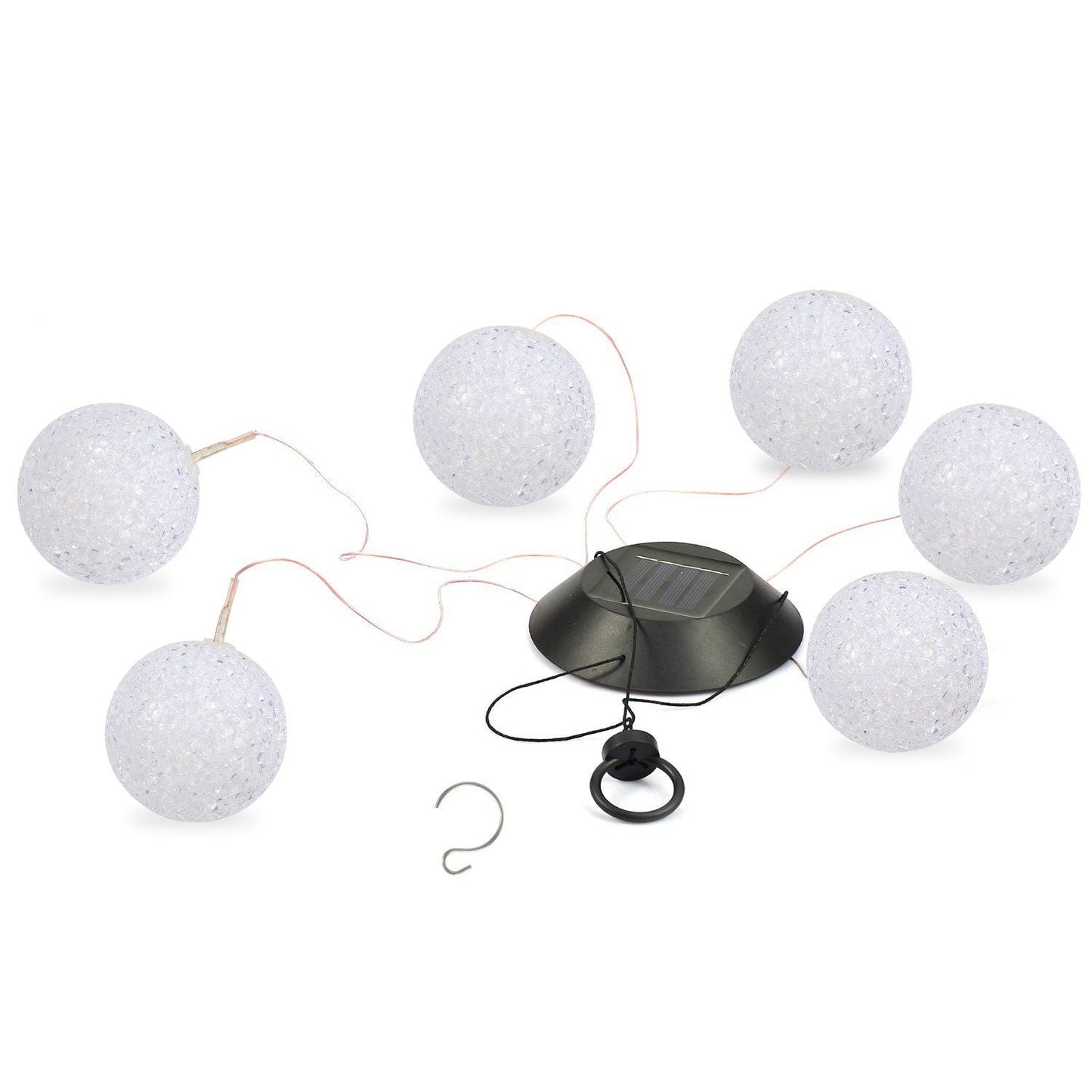 Solar Powered LED Ball Wind Chimes - Color Changing LED String Light refund_fee:1200 String & Fairy Lights Warranty