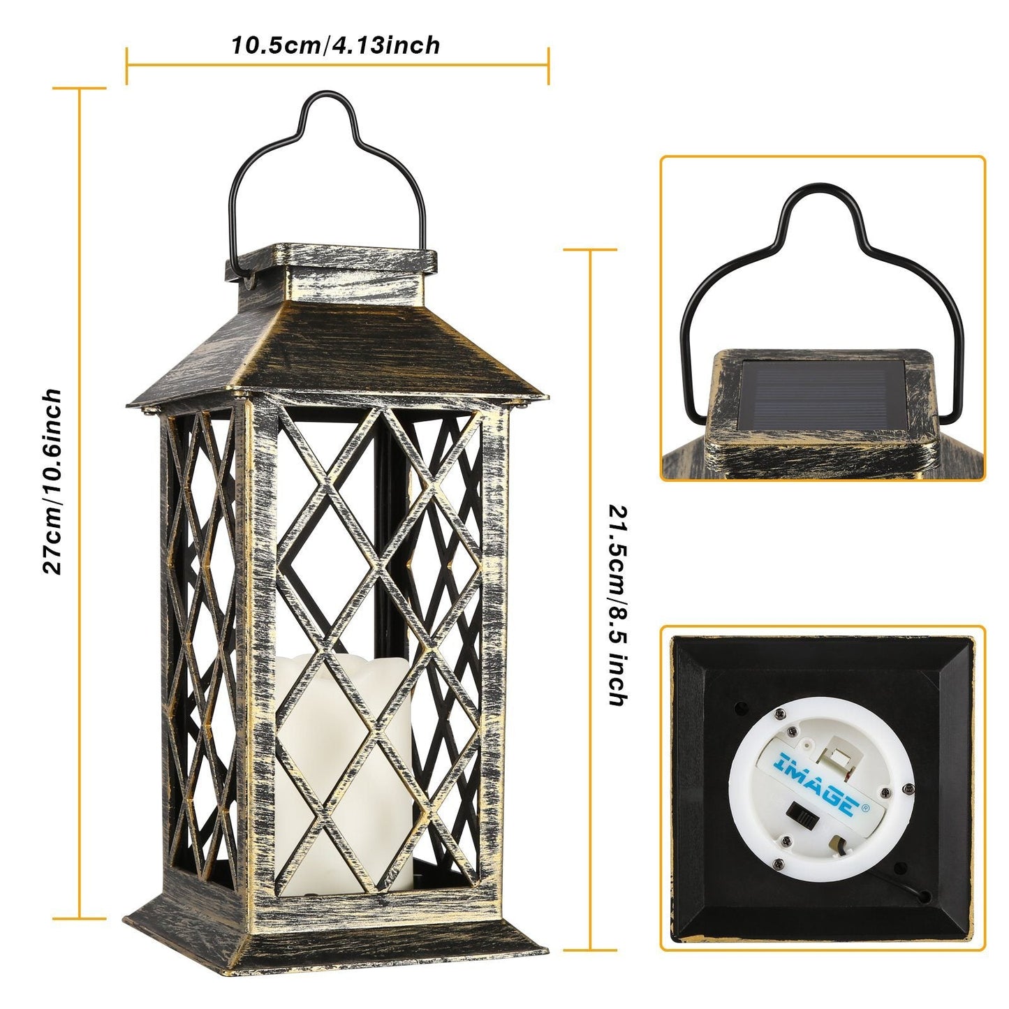 Solar Powered Led Outdoor Lantern Waterproof Candle Hanging Light __stock:50 Outdoor Lighting refund_fee:1200 Warranty