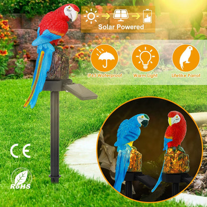 Solar Powered Parrot Garden Light IP65 Waterproof LED refund_fee:1200 show-color-swatches String & Fairy Lights Warranty