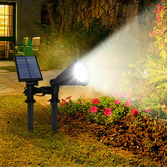 Solar Powered Spotlight Outdoor Garden Lamp Waterproof __stock:100 Outdoor Lighting refund_fee:1200 Warranty