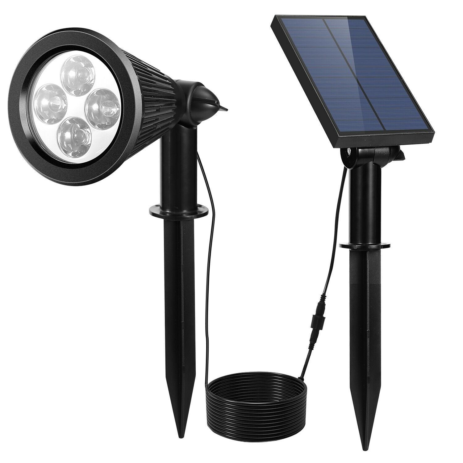 Solar Powered Spotlight Outdoor Garden Lamp Waterproof __stock:100 Outdoor Lighting refund_fee:1200 Warranty