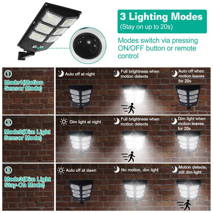 Solar Powered Wall Light Beads PIR Motion Sensor __stock:50 Outdoor Lighting refund_fee:1200 Warranty