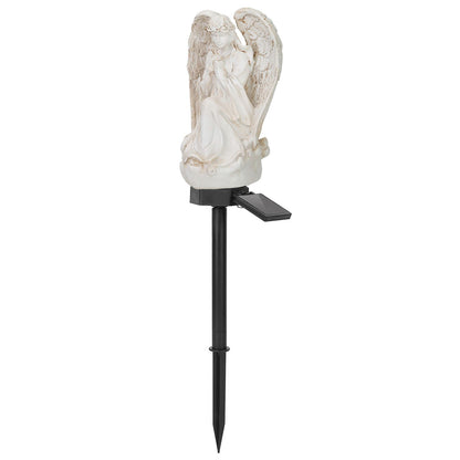 Solar Praying Angle Statue Garden Light __stock:100 Outdoor Lighting refund_fee:1200 Warranty