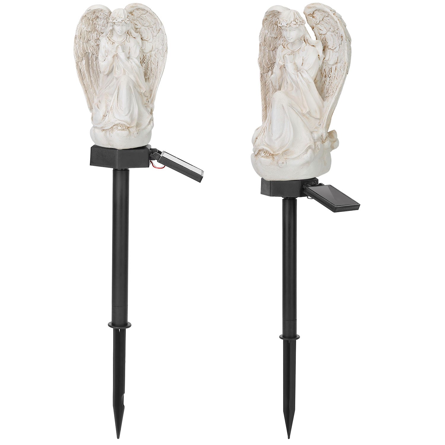 Solar Praying Angle Statue Garden Light __stock:100 Outdoor Lighting refund_fee:1200 Warranty