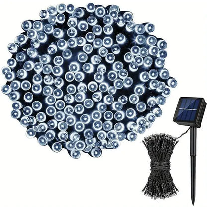 Solar String Lights Outdoor Waterproof White __stock:200 Outdoor Lighting refund_fee:800 Warranty