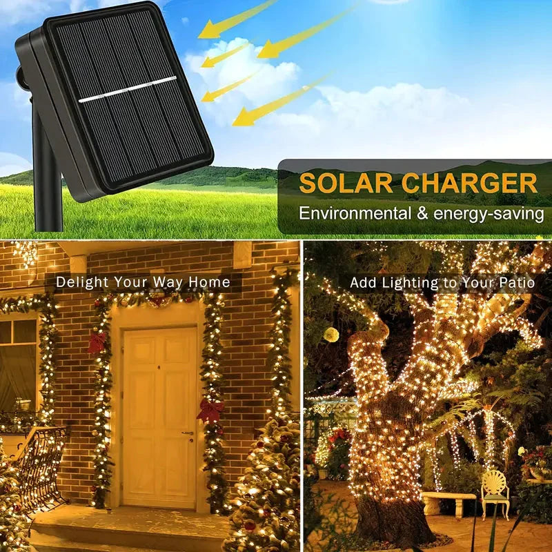 Solar String Lights Outdoor Waterproof __stock:200 Outdoor Lighting refund_fee:800 Warranty