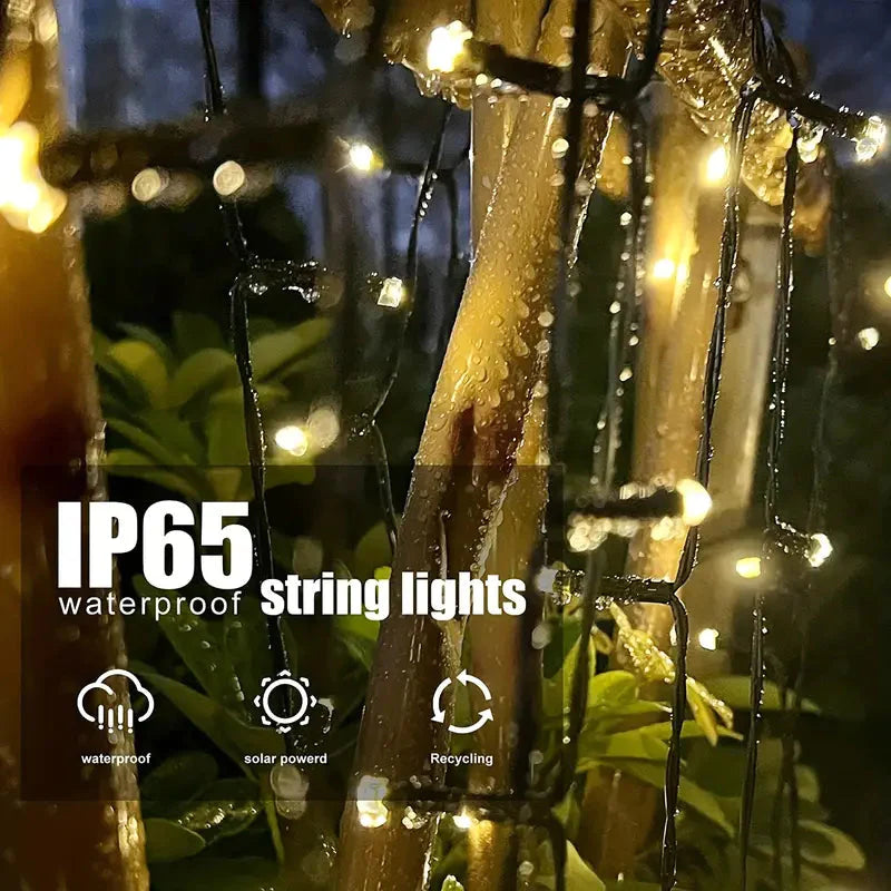 Solar String Lights Outdoor Waterproof __stock:200 Outdoor Lighting refund_fee:800 Warranty