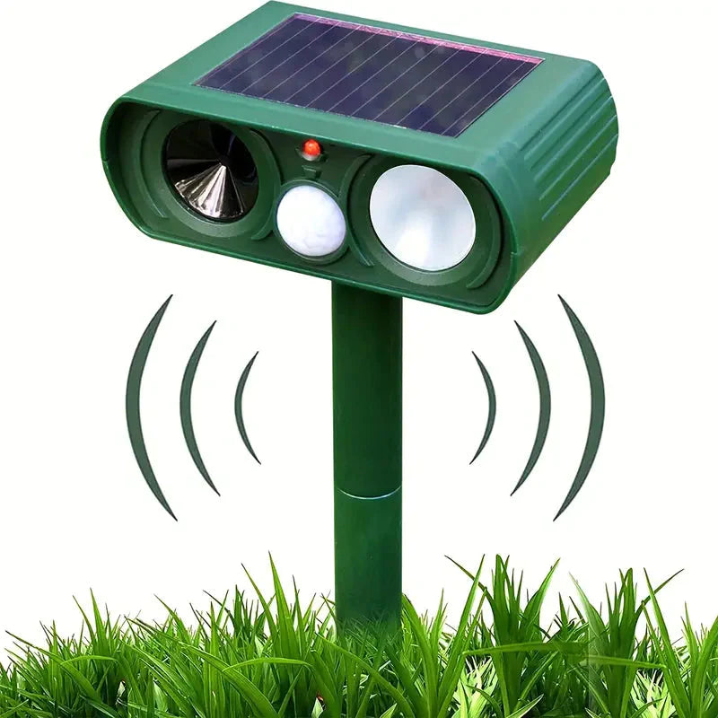 Solar Ultrasonic Animal Repeller with Motion Detector __stock:200 Pest Control refund_fee:1200 Warranty