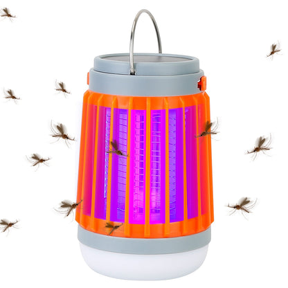 Solar USB Electric Bug Zapper with 5 Light Modes Hanging Hook __stock:50 Pest Control refund_fee:1200 Warranty