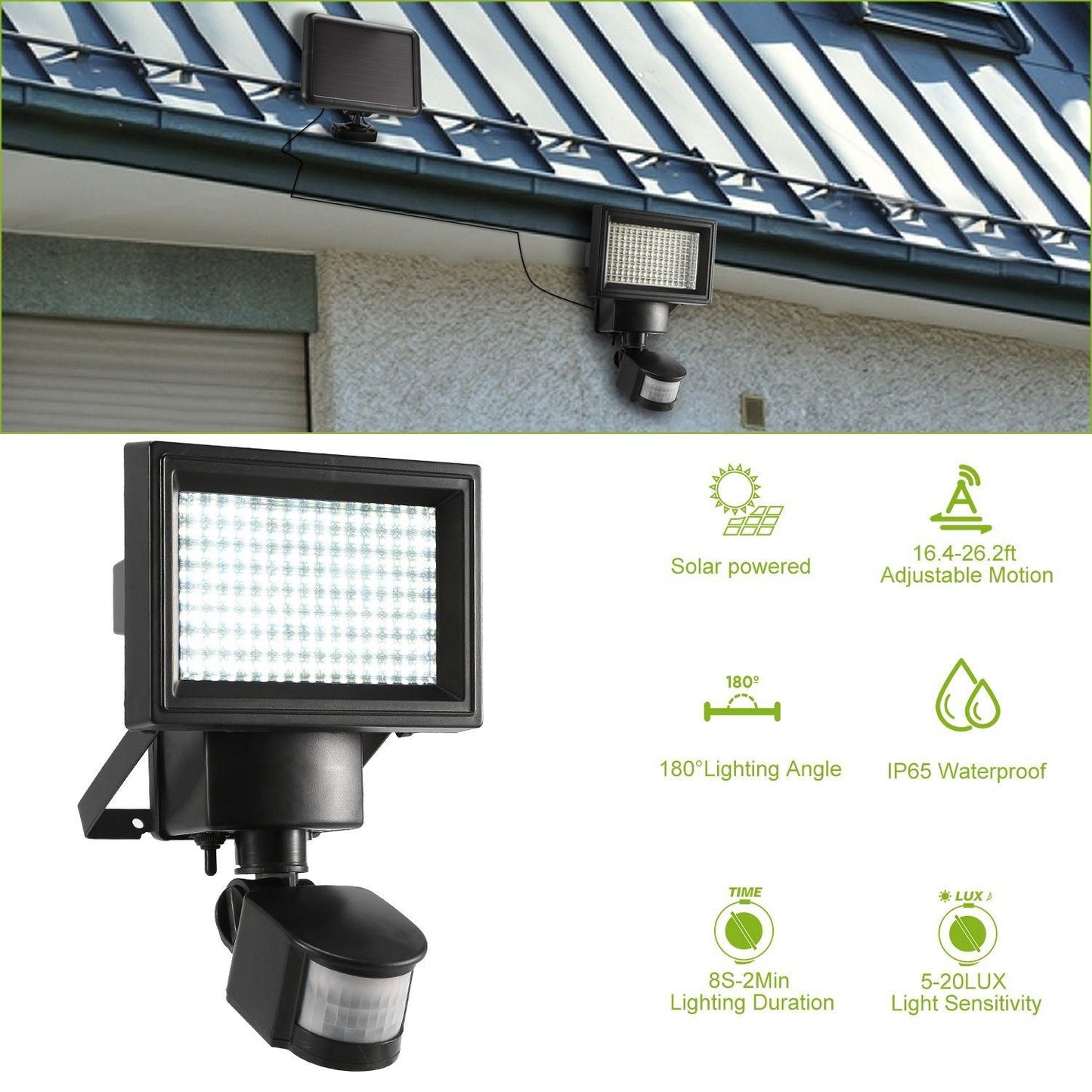 Solar Wall Lights 120 LEDs __stock:100 Outdoor Lighting refund_fee:1800 Warranty