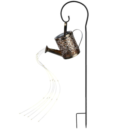 Solar Watering Can Powdered String Light Stake __stock:100 Garden & Patio refund_fee:1200