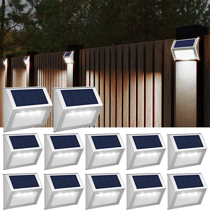 Solar Waterproof Outdoor Lights Cool White 12 Pack __stock:200 Outdoor Lighting refund_fee:1200 Warranty