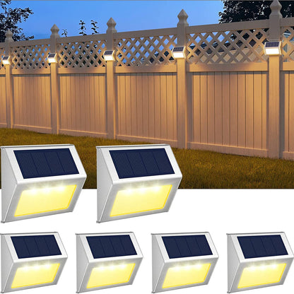 Solar Waterproof Outdoor Lights Warm White 6 Pack __stock:200 Outdoor Lighting refund_fee:1200 Warranty