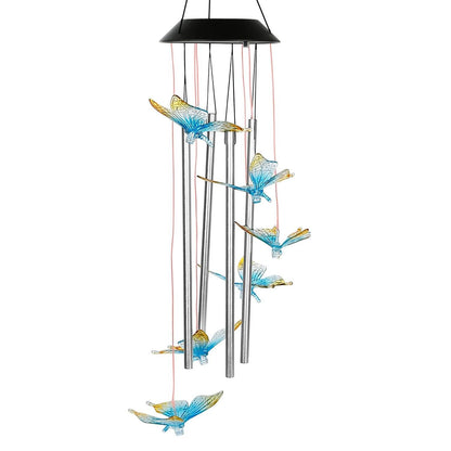 Solar Wind Chime Lights Butterfly __stock:50 Garden & Patio Low stock refund_fee:1200