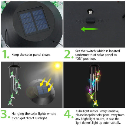 Solar Wind Chime Lights __stock:50 Garden & Patio Low stock refund_fee:1200