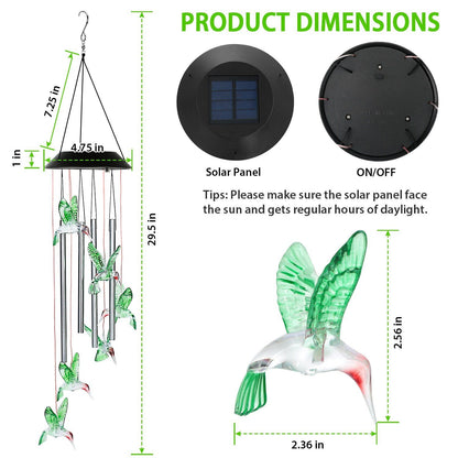 Solar Wind Chime Lights __stock:50 Garden & Patio Low stock refund_fee:1200