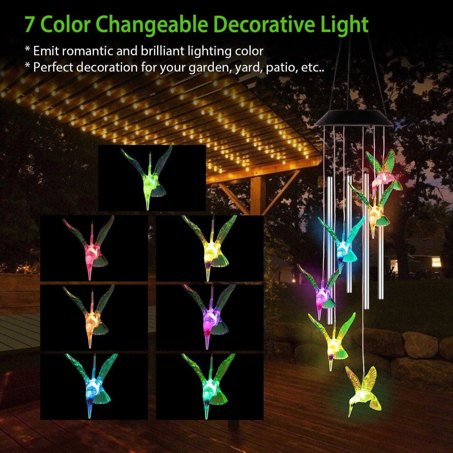 Solar Wind Chime Lights __stock:50 Garden & Patio Low stock refund_fee:1200