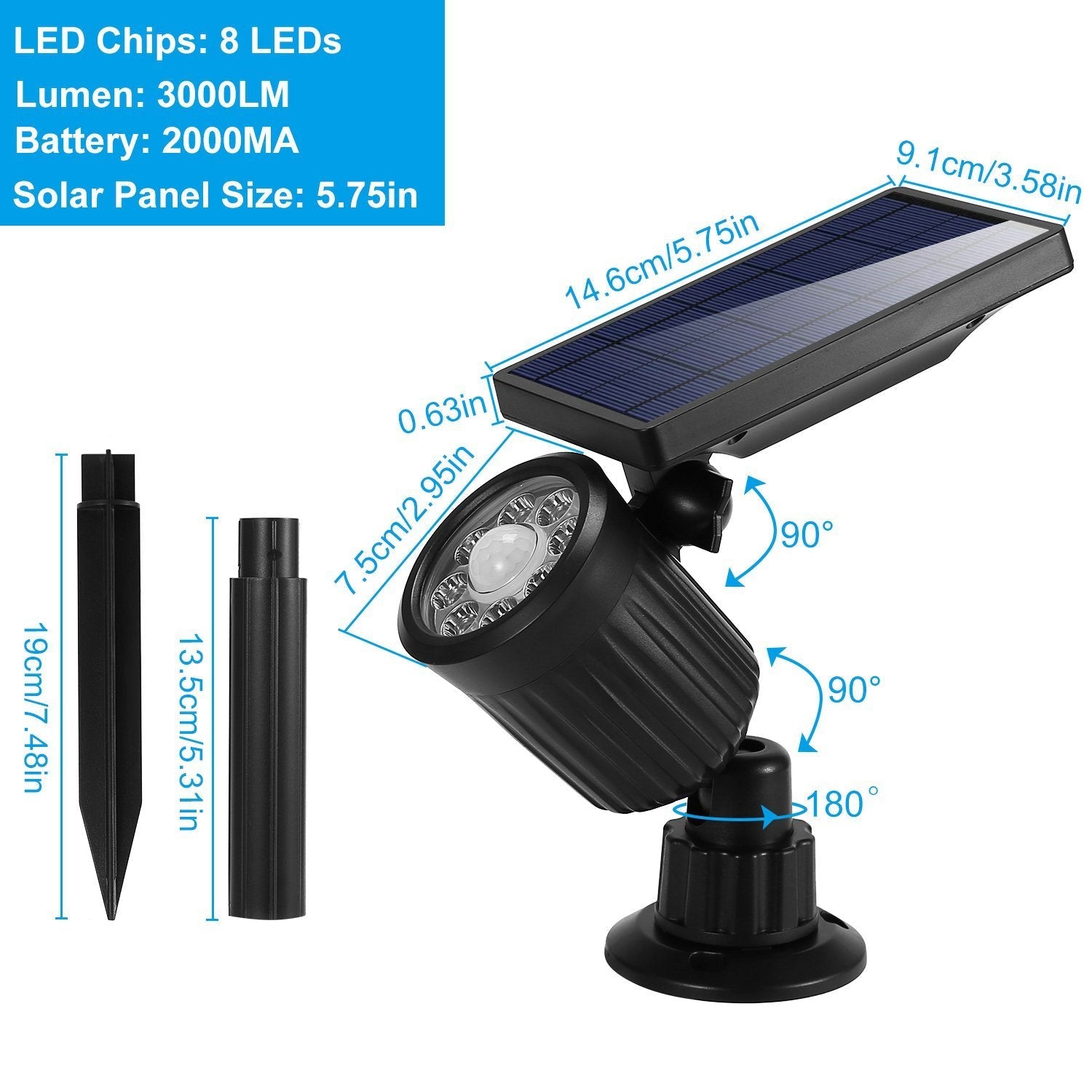 Solarek Lights Outdoor Solar Powered LED Spotlights Outdoor Lighting refund_fee:1200 Warranty