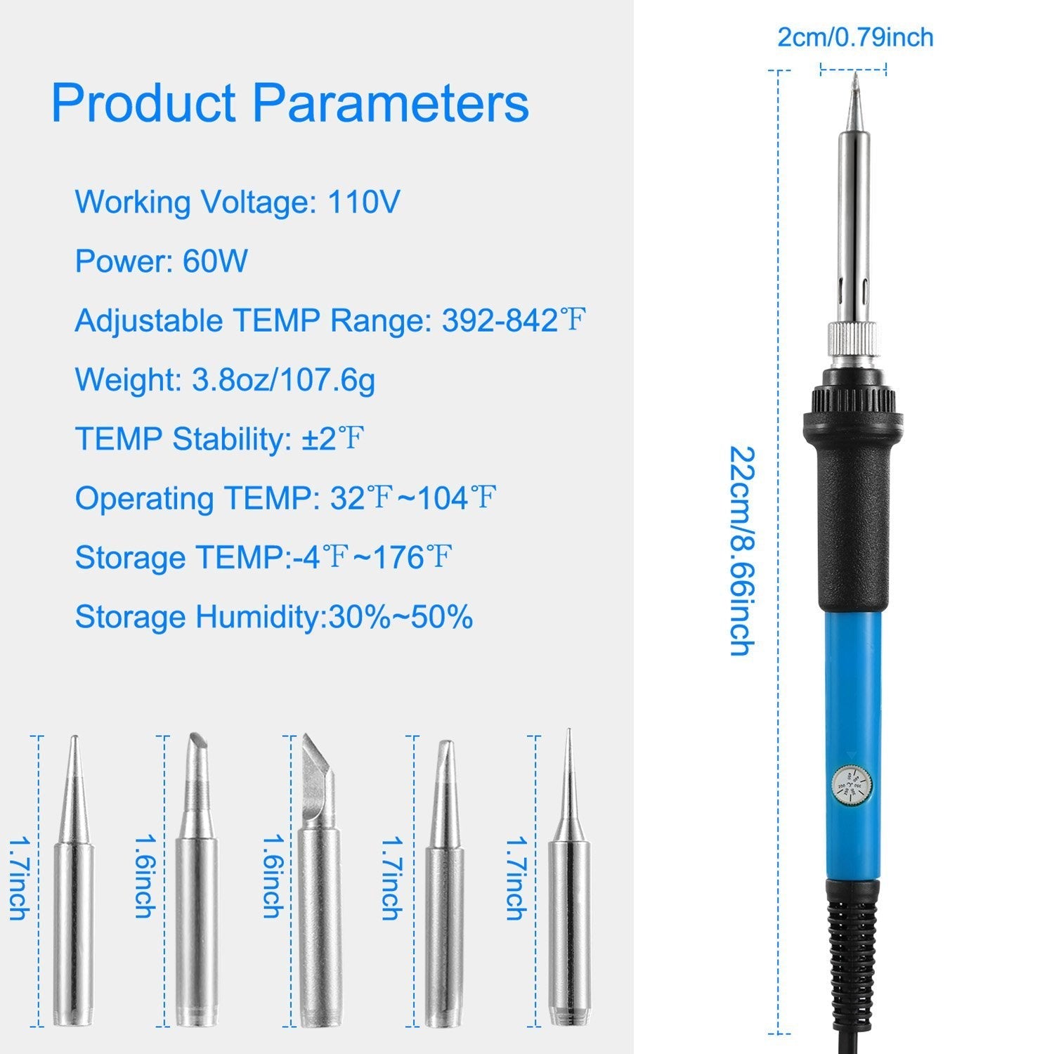 Soldering Iron 110V/60W Adjustable Temperature __stock:50 Home Improvement refund_fee:1200 Warranty