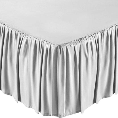 Solid Color Bed Skirt - Assorted Styles White __label2:BOGO 30% OFF __stock:50 Bedding refund_fee:800
