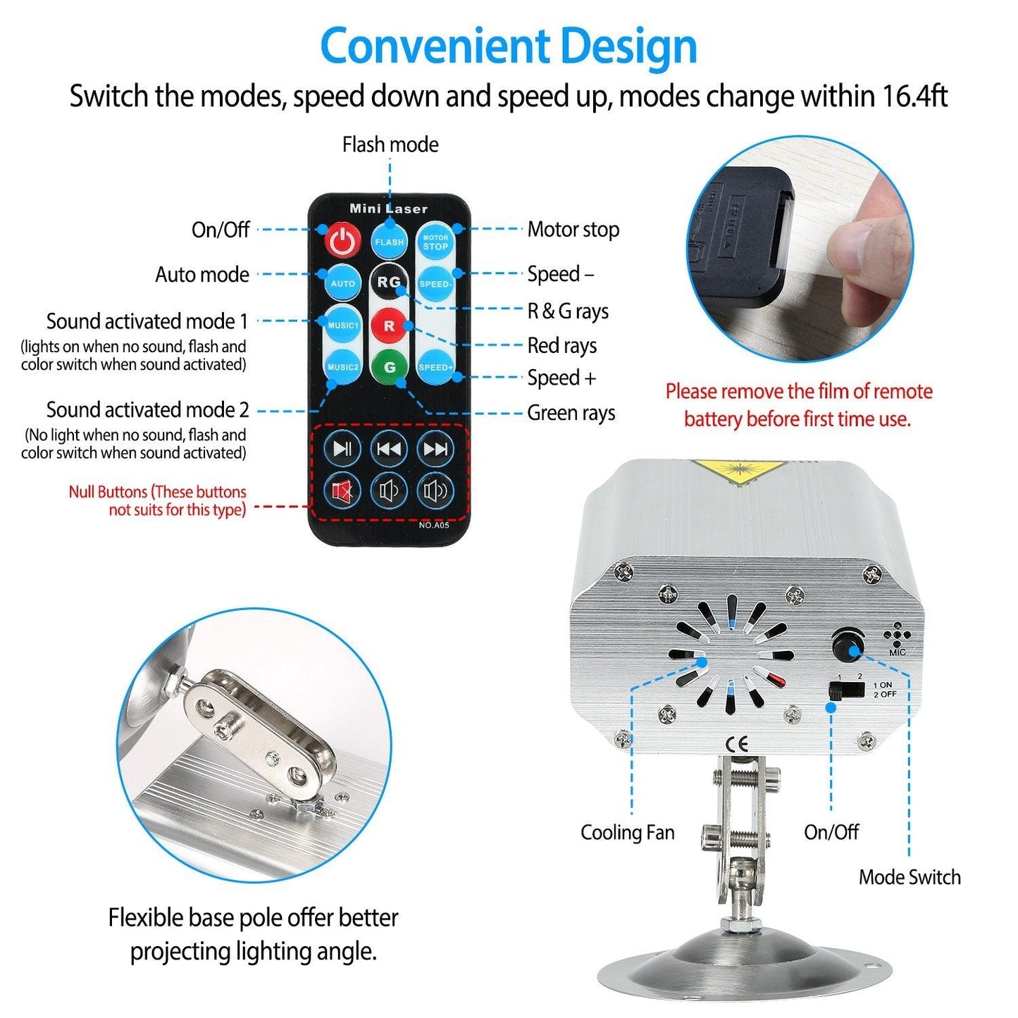 Sound Activated LED Projected Laser Patterns __stock:50 Indoor Lighting Low stock refund_fee:1200 Warranty