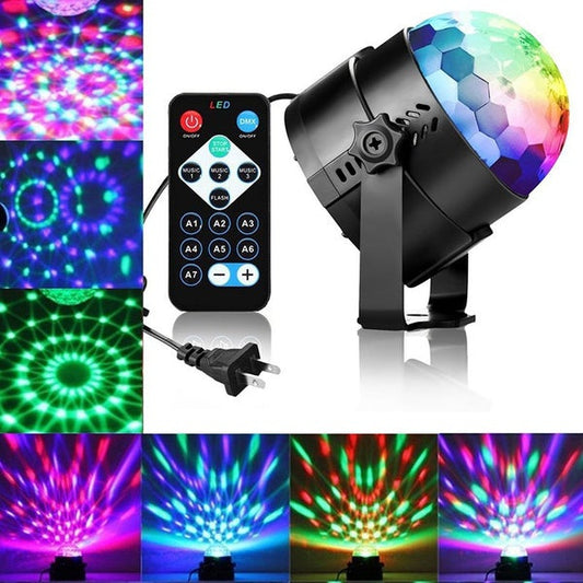 Sound Activated Rotating Disco Ball Party Lights Strobe Light __stock:200 Indoor Lighting refund_fee:1200 Warranty