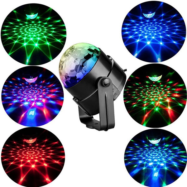 Sound Activated Rotating Disco Ball Party Lights Strobe Light __stock:200 Indoor Lighting refund_fee:1200 Warranty