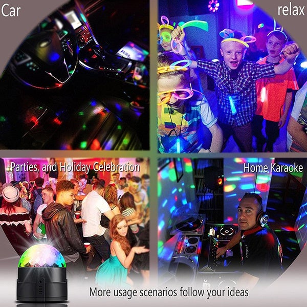 Sound Activated Rotating Disco Ball Party Lights Strobe Light __stock:200 Indoor Lighting refund_fee:1200 Warranty