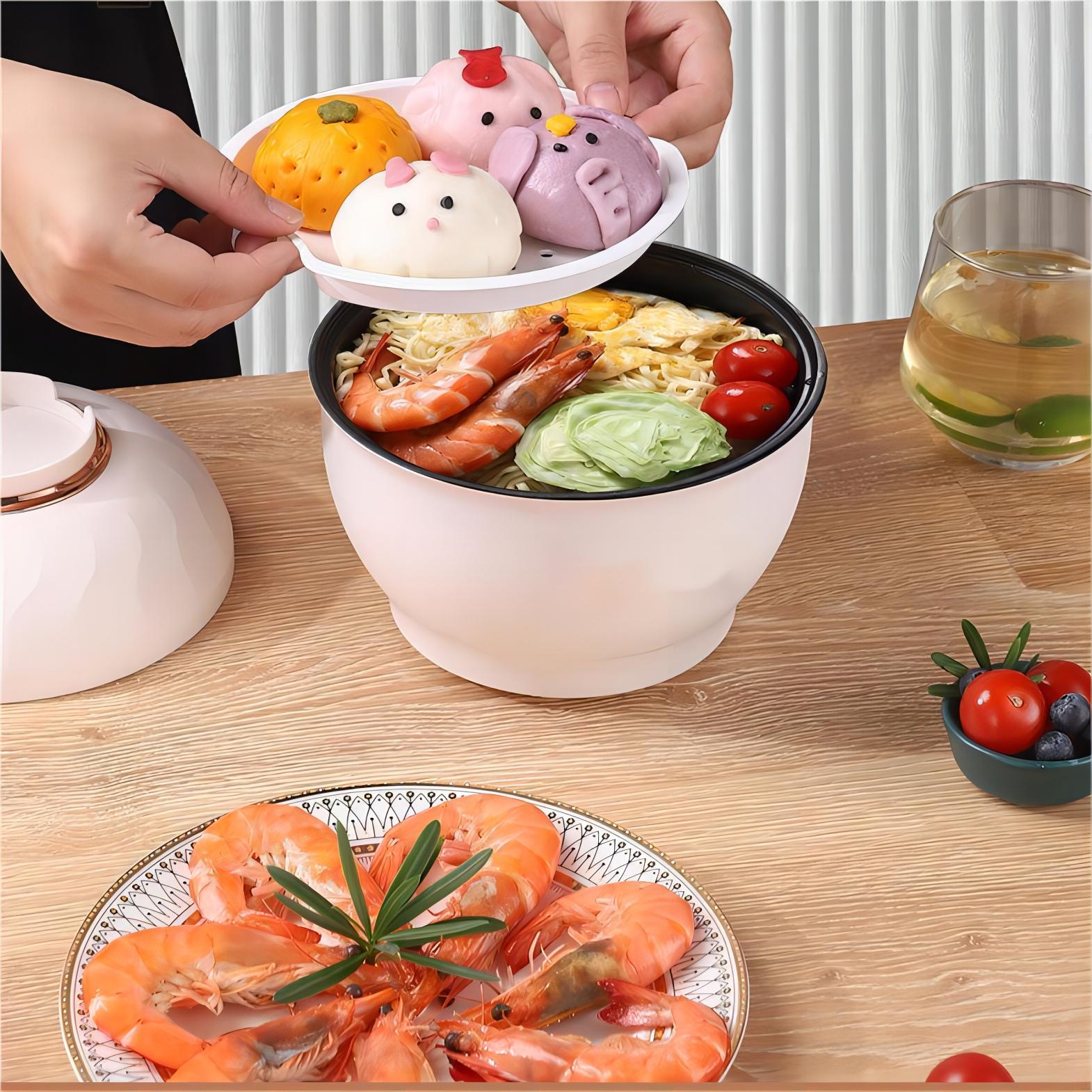 Great Gift - 1.2L Multifunctional Electric Pot Mini Ramen Cooker Kitchen & Dining