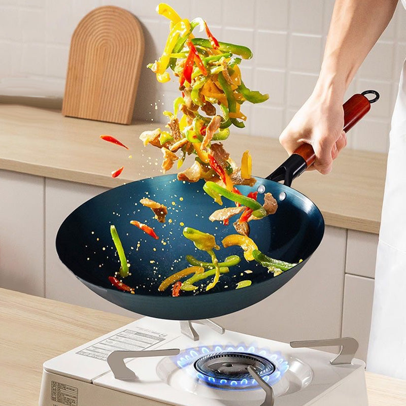 🔥50% off at Christmas🎁 - Home Use Non-Stick Iron Stir-Frying Wok Kitchen & Dining