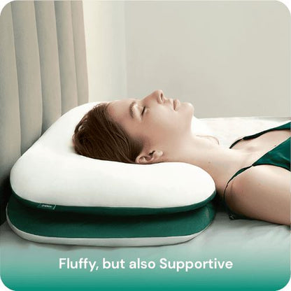 Stack Pillow with Dual Layers Balance, Adjustable Height, Suitable for All Sleeping Positions __label2:BOGO 30% OFF __stock:400 Bedding refund_fee:1800