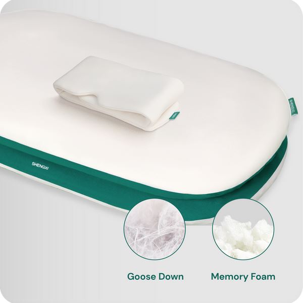 Stack Pillow with Dual Layers Balance, Adjustable Height, Suitable for All Sleeping Positions Goose Down __label2:BOGO 30% OFF __stock:400 Bedding refund_fee:1800