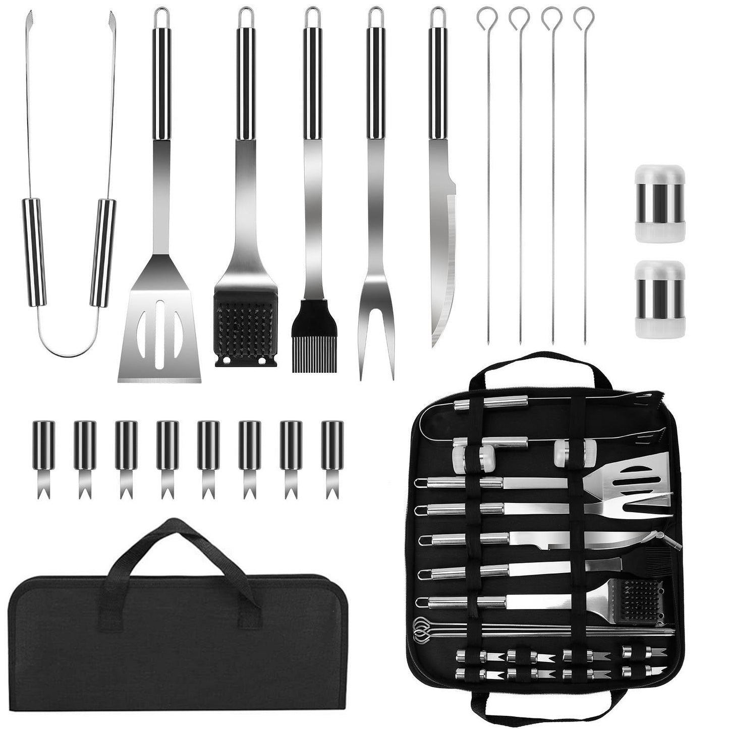 Stainless Steel BBQ Grill Tool Kit Kitchen & Dining Low stock refund_fee:1800