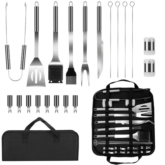 Stainless Steel BBQ Grill Tool Kit Kitchen & Dining Low stock refund_fee:1800